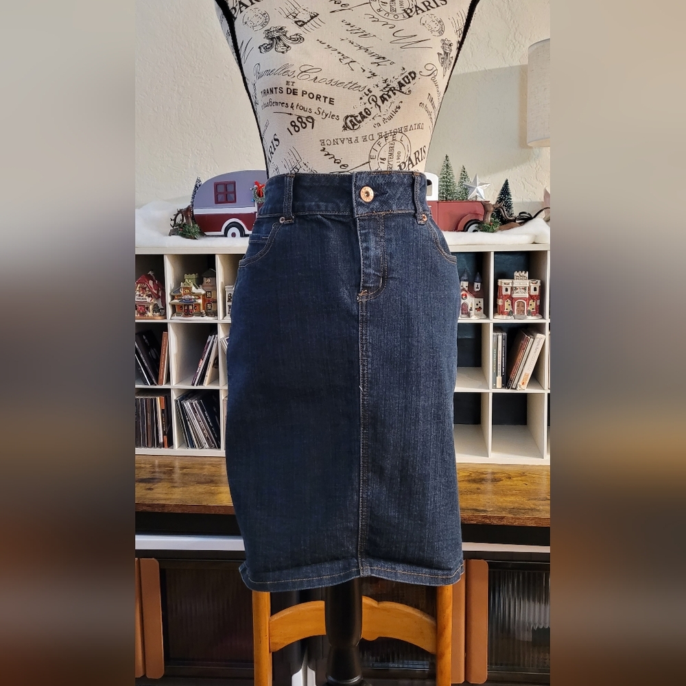Denim 5 pocket skirt